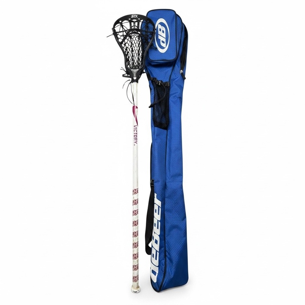Nike Victory Lacrosse Stick STX Headโ with deBeer DB Blue Equipment Bag Set